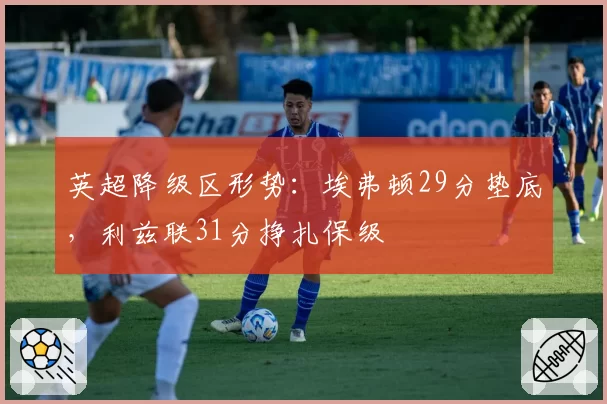 英超降级区形势:埃弗顿29分垫底,利兹联31分挣扎保级